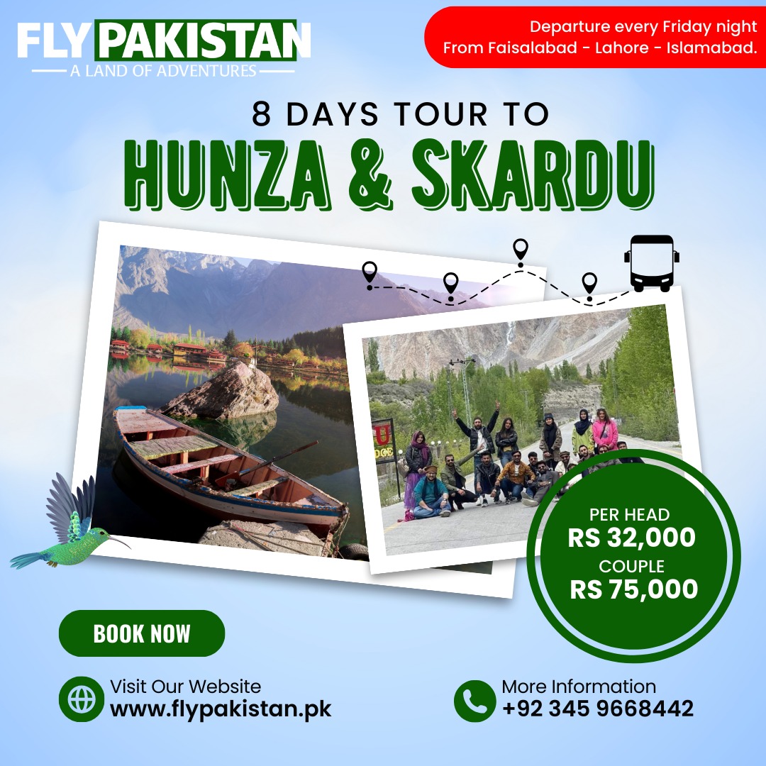 Book Deal 8 Days Tour To Hunza And Skardu On Weekly Basis